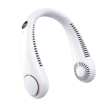 Cross-Border Digital Display Halter Fan: 5-Speed, USB Portable, Bladeless, High Endurance Outdoor Fan