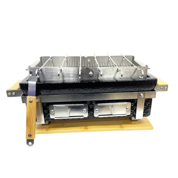 Ceramic Japanese BBQ Skewers Teppanyaki 2-IN-1 Yakiniku/yakitori/Kebab Grill