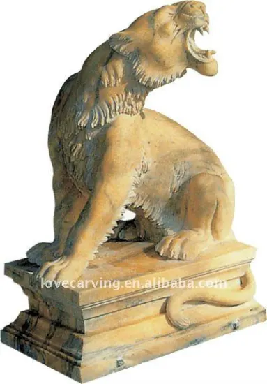 Garden deco hand carved animal stone carvings