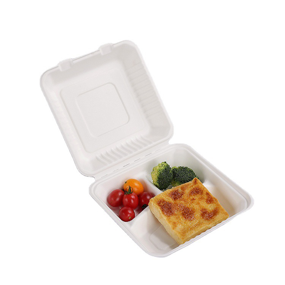 9&#39;&#39;3Disposable Biodeodeable Bagasse Box