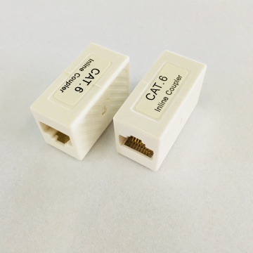 Υψηλής ποιότητας RJ45 CAT.6 Inline Coupler με πλακέτα διπλού κυκλώματος