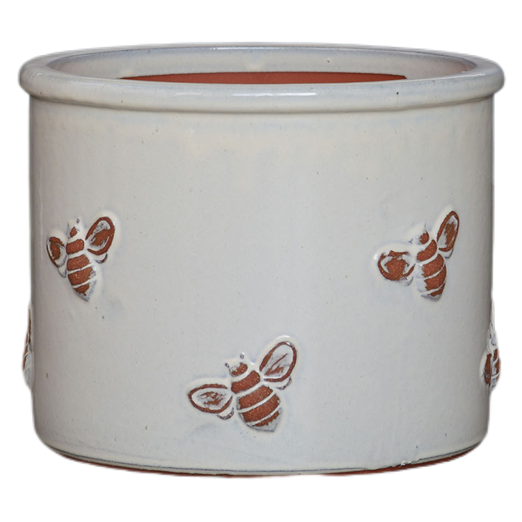 Pots en céramique d'abeilles résistantes au gel pour extérieur