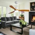 52 inch wooden led ceiling fan combo lighting