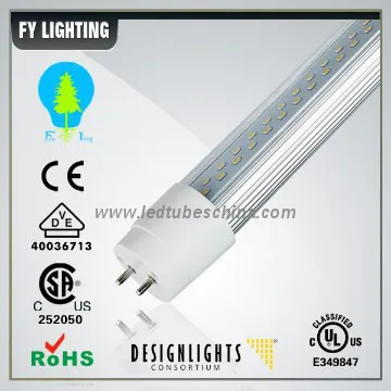 High lumen 120lm/w CRI80 UL DLC listed LED Lights Tube T8