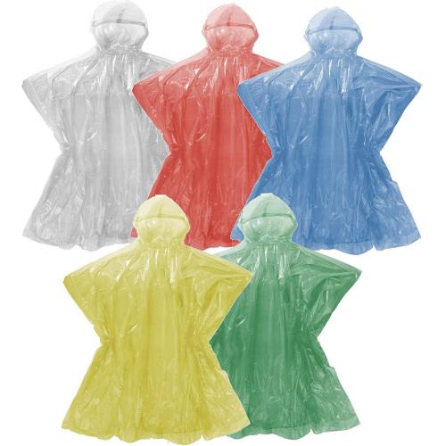 disposable PE transparant rain poncho