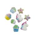 Unicorn Cupcake Heart Star Baignage coloré