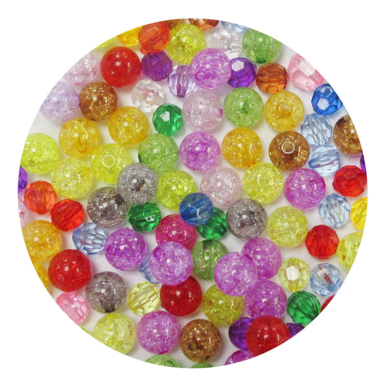 Contas de quartzo de rachaduras multicoloridas variadas de cristal