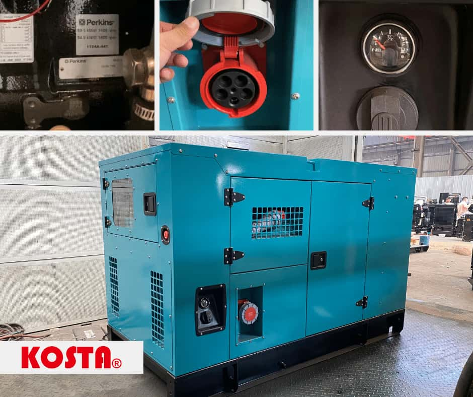 kosta 50kW perkins silent type generator