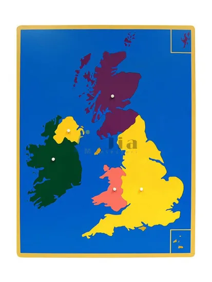 Montessori equipments- Geography UK Puzzle Map montessori teaching materials
