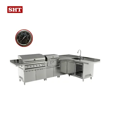 Popular Garden Barbecue Gas BBQ Grill Cabinet for Kitchen
