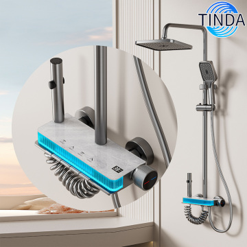 TINDA Smart Thermostatic Gold Rainfall Shower System
