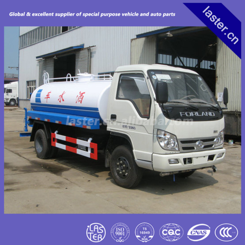 Foton era(latest) carbon steel water tank truck, hot sale for 2000L watering truck, special transportation water truck