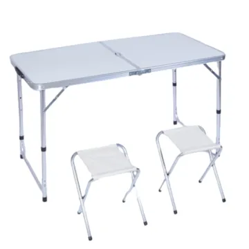 Modern Portable Picnic Table and Chair Set for Outdoor Dining