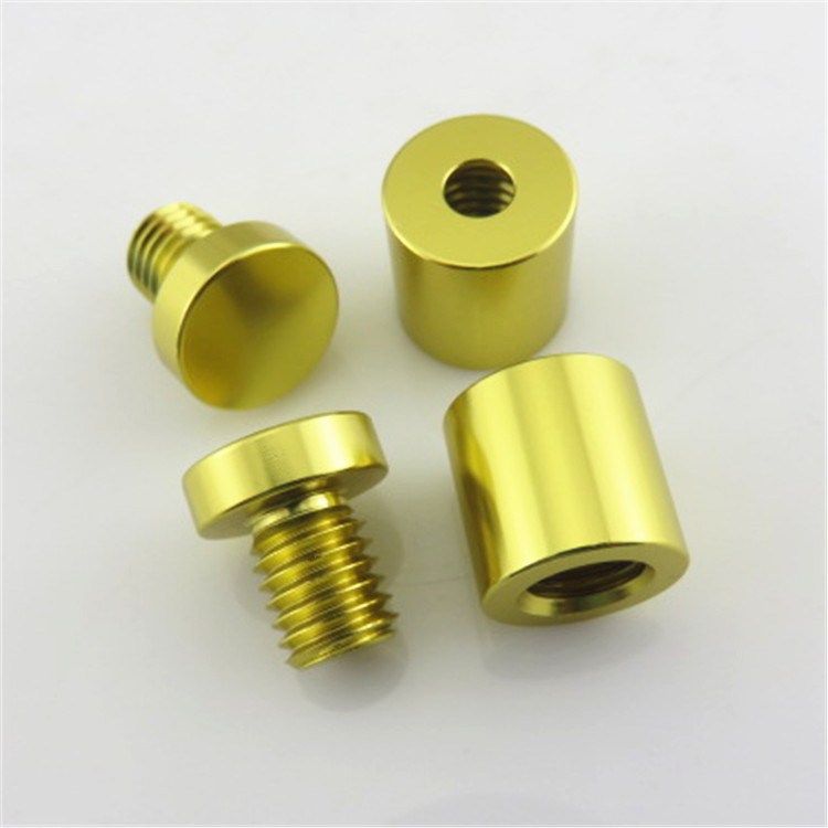 OEM aluminio anodizado Signo de vidrio Standoff