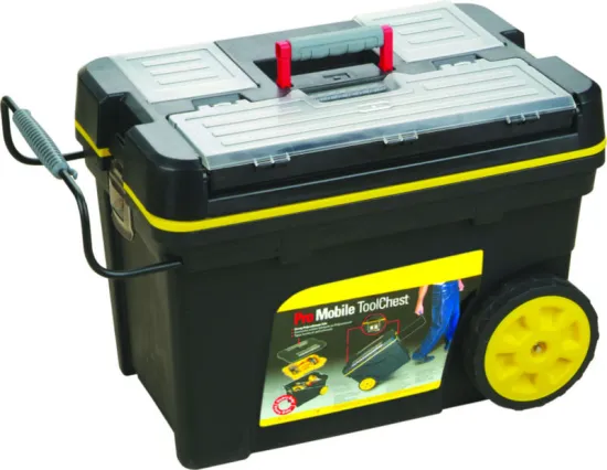 24.5" plastic trolley box with wheel
