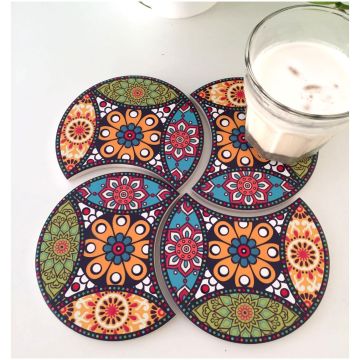 Thermal Transfer Sublimation Irregular Ceramic Coaster Insulation Pad