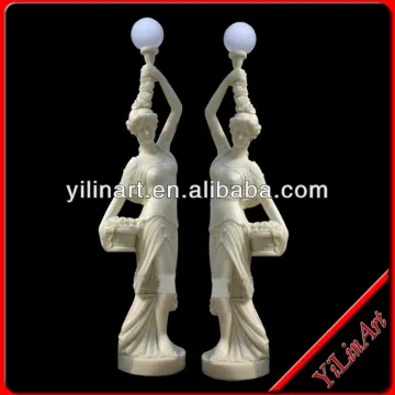 Outdoor White Marble Statue Lighting Lamps YL-R402