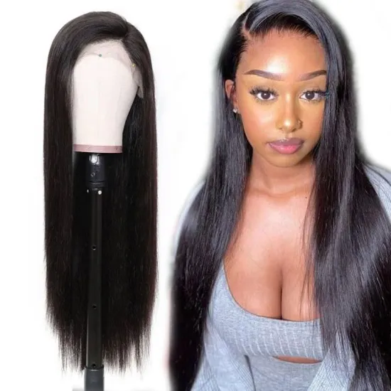 40 inch double drawn bone straight lace frontal human hair wigs human hair wigs straight remy hair wigs