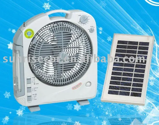 Radio Solar rechargeable Fan with led light