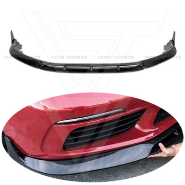 PT Style Carbon Fiber Front Bumper Lip for Porsche Cayman 718 2016-2020
