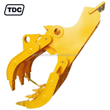 Excavator Hydraulic Log Grapple Rock Gripper