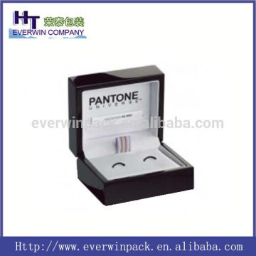 Hot fashion design cufflinks box with full color