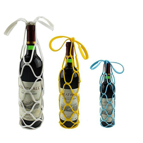 Custom Silicone Wine Bottle Carrier Bottle Tote Bags