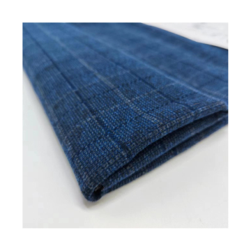 India Fabric King: Hot Sell RT Roma Print Fabric 380gsm Ponte Roma Knitted Check King Dobby for Pants