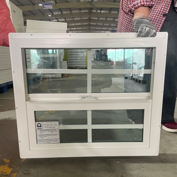 Custom Modern UPVC Hung Window with Invisible Windproof Design