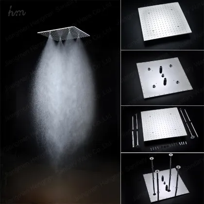 500mm Rainfall Shower Head - Dual Rain and Misty 20 Inch Rain Shower Head