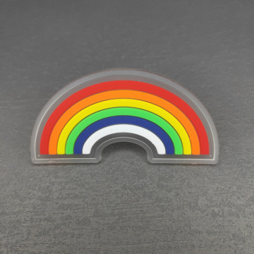 Custom Brand Soft 3D Embossed Iron-On PVC Labels for Hats
