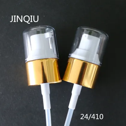 24/410 PP aluminium cream pump,golden cream pump