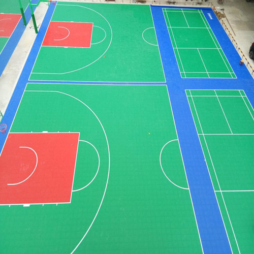 Plastic Plastic Flex Court พื้นผิวกีฬาอินเตอร์ล็อคแบบแยกส่วน