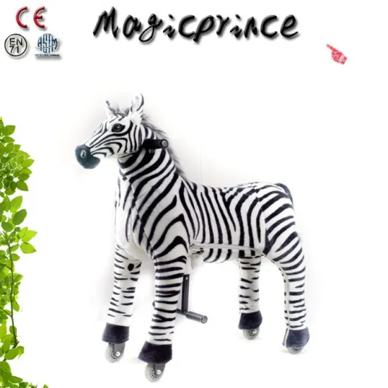 (EN71&ASTM&CE)~(Pass!!)~ Dalian Magic Prince Amusement Park animal Zebra Rides on cycle for gift/Mechanical horse toys on cycle