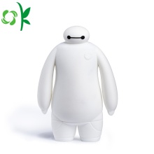 فانيلا Baymax Powerbank Case أبيض سيليكون بطارية حامي