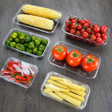 Sandwiches Vegetables Fruit Bread PET Food Box/Tray