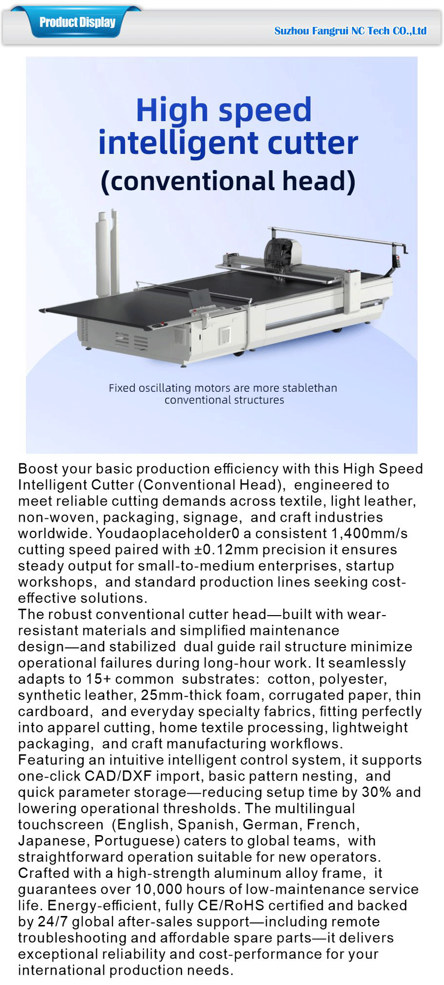 Cloth cutting machine heavy duty