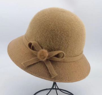 Customizable Autumn Winter Knitted Hats with Velvet Trim for Moms