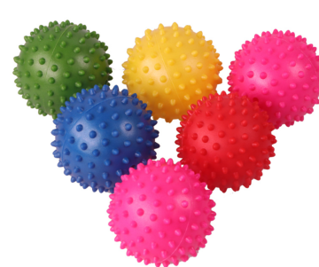 Assorted Color 5 Inch Spiky Sensory Knobby Balls: Interactive Fidget Toys for Kids - Perfect for Birthday Party Favors