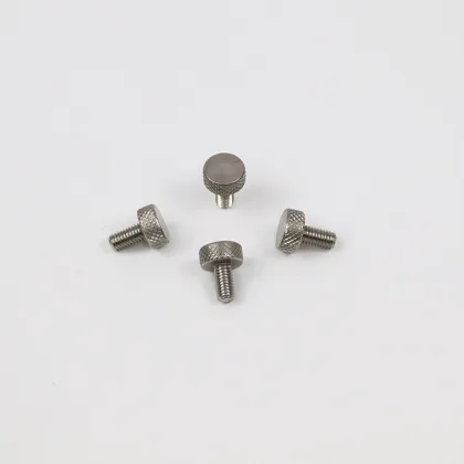 Stainless Steel Round Head Slotted Knurl Thumb Screws