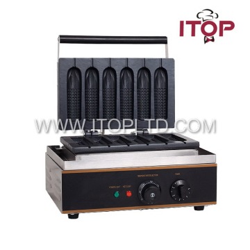commercial hotdog waffle maker/the waffle hotdog/ waffle dog baker machine