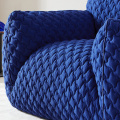 Kursi sofa lemak biru sederhana modern