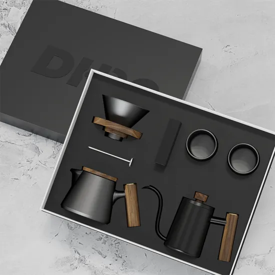 DHPO Coffee Gift Set: Grinder, Dripper, Filter, Kettle & More