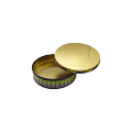 Round Tinplate Metal Cosmetic Can Round Tin Box