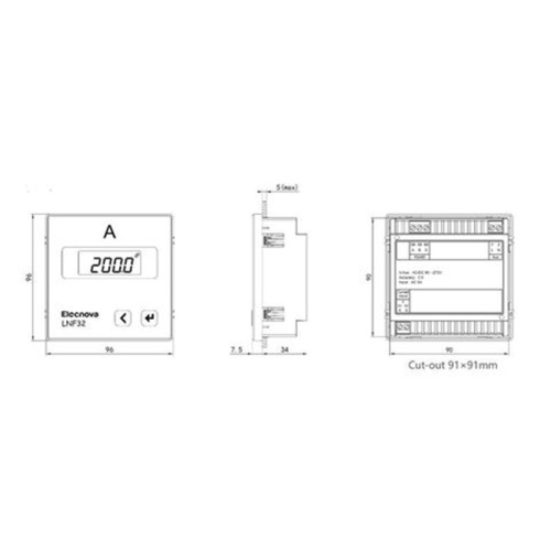 LNF32 AC 1 fase AC Medidor de corriente digital con RS485