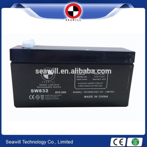 8v 3.2ah SMF battery Sealed maintenance free battery