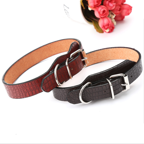 Pet Custom Leather Dog Collar for Walking Training