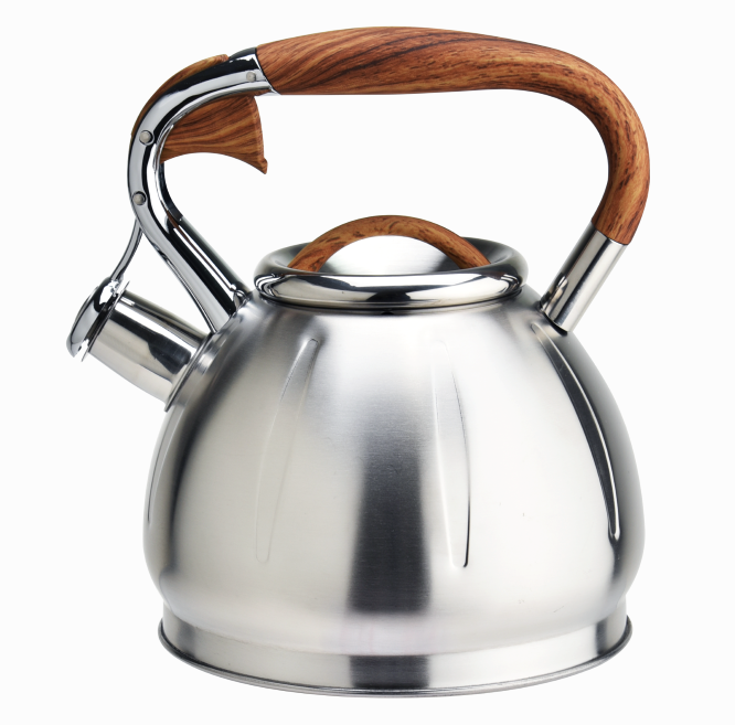 Stovetops woodlike handle stainess steel tea kettle