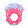 Tubo inflable Anillo de baño con diseño de diamante rosa