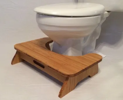 Bamboo potty stool toilet step stool